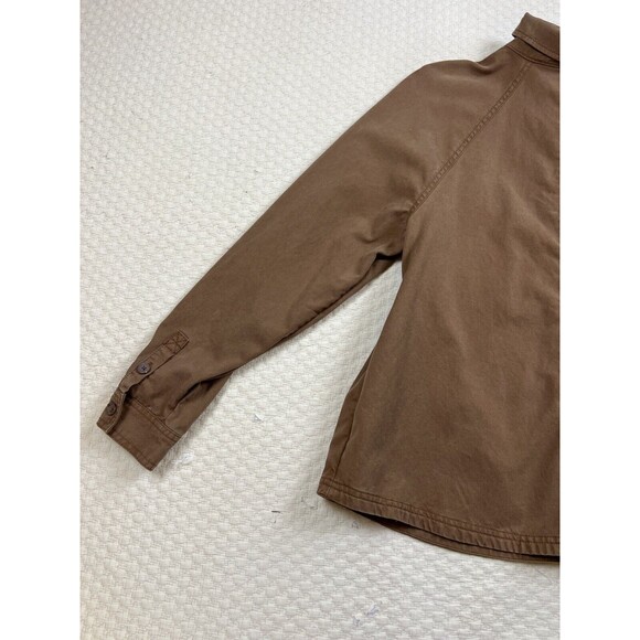 Treasure‎ & Bond Oversized Utility Shirt Safari Button Up | Brown | Womens Small - Picture 13 of 16